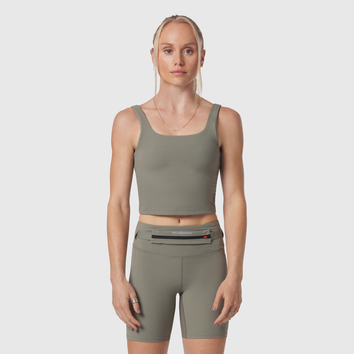 W022. LYCRA® 2-in-1 Tank Top - Sage
