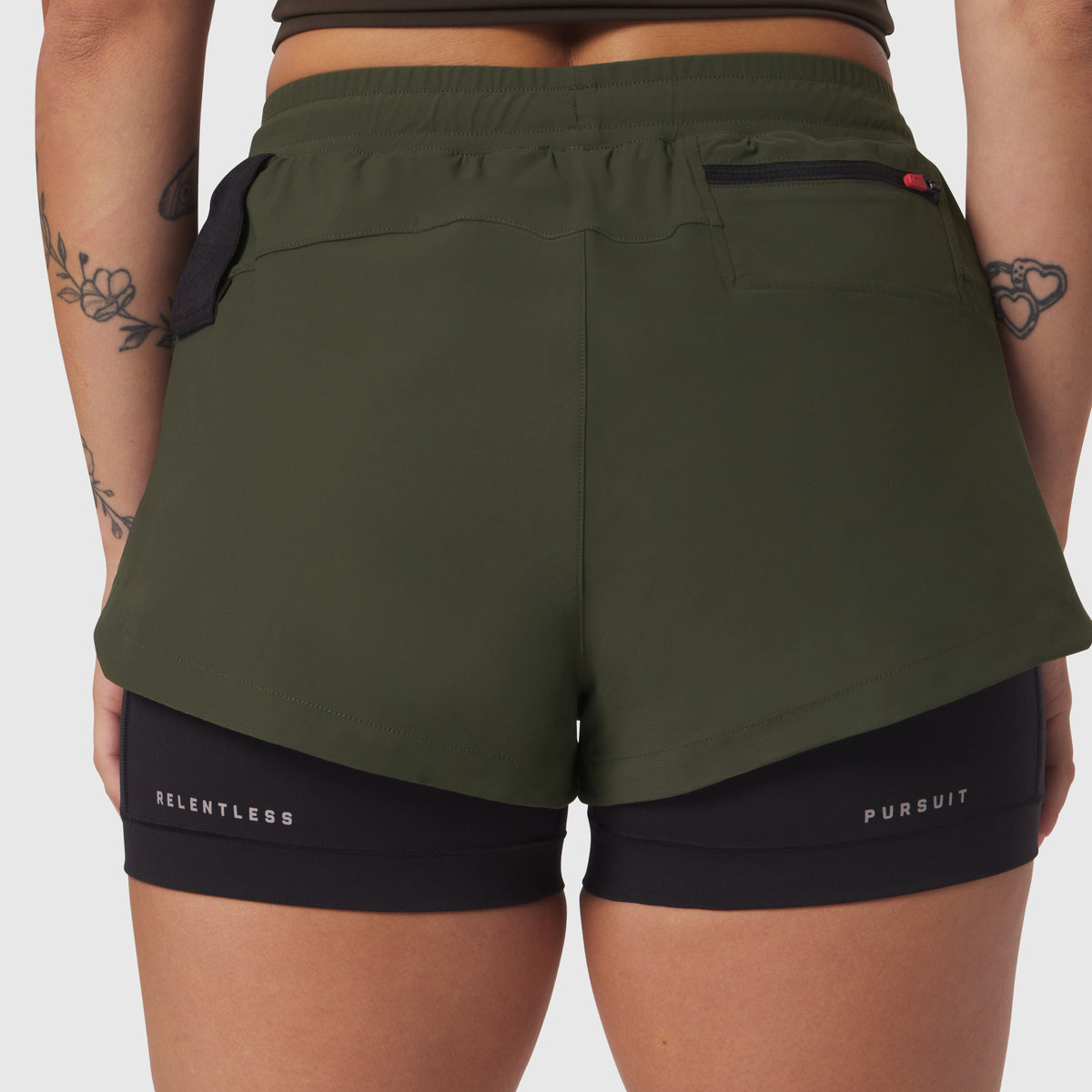 W025. Tetra-Lite® Liner Short - Olive