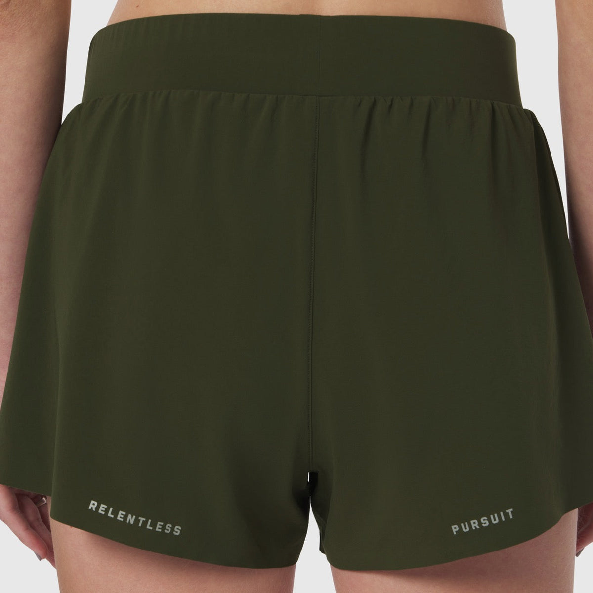 W026. Aerotex™ Side Split Run Short - Olive