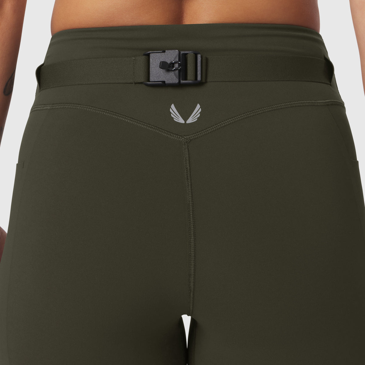 W030. LYCRA® 3-in-1 Legging - Olive