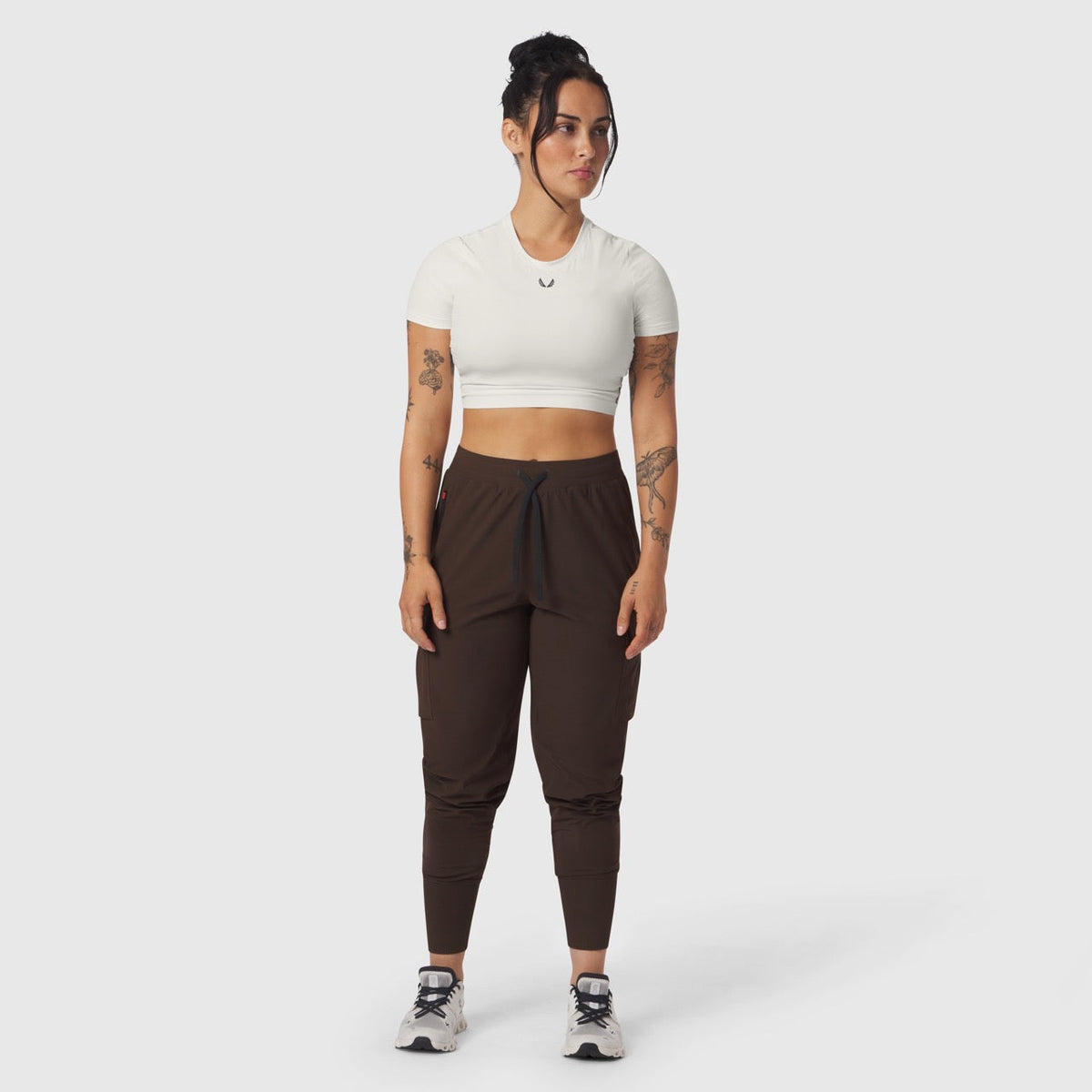 W032. Tetra-Lite® Cargo High Rib Jogger - Dark Earth