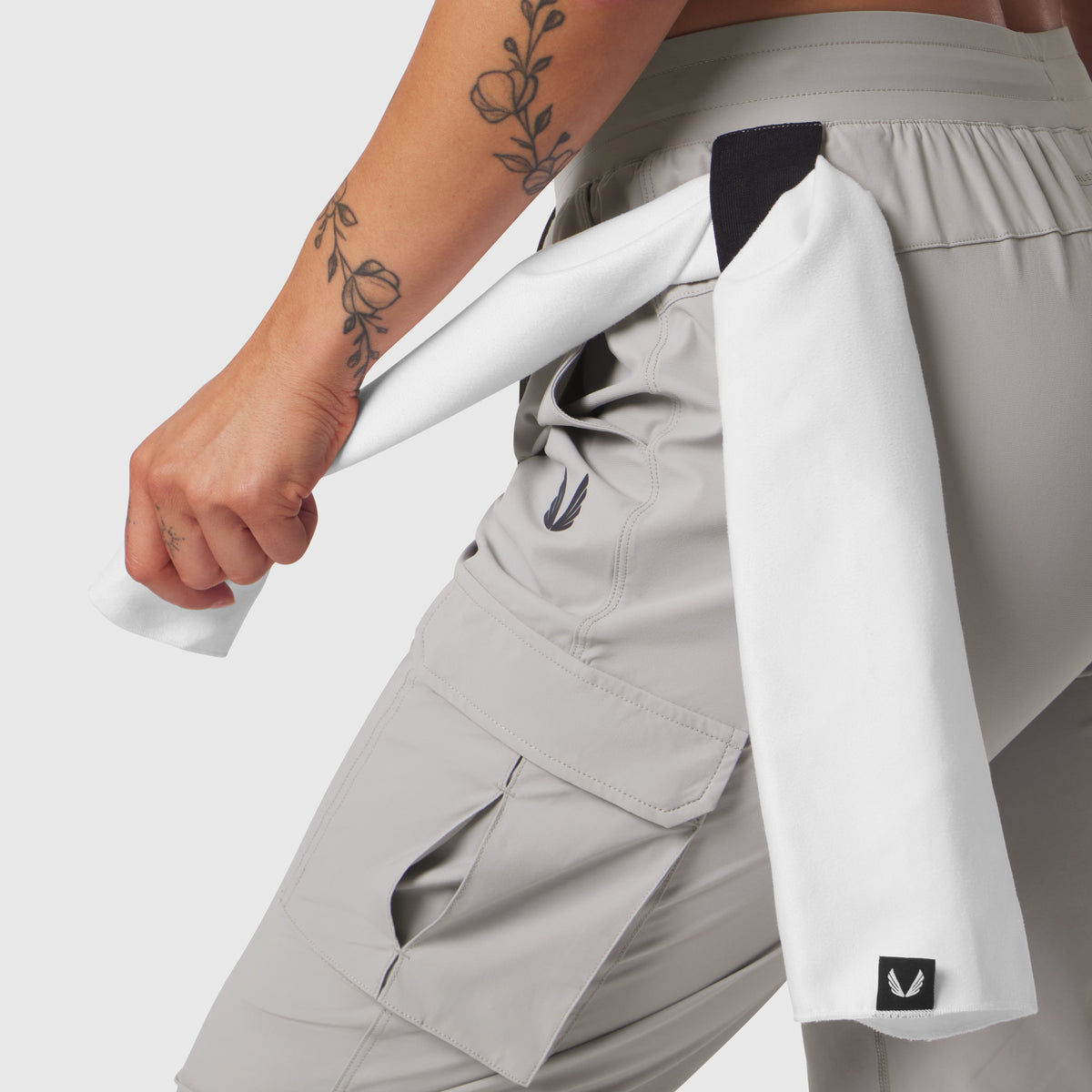 W032. Tetra-Lite® Cargo High Rib Jogger - Slate Grey