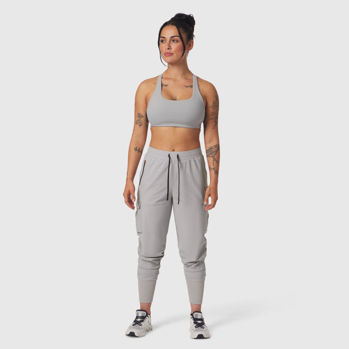 W032. Tetra-Lite® Cargo High Rib Jogger - Slate Grey