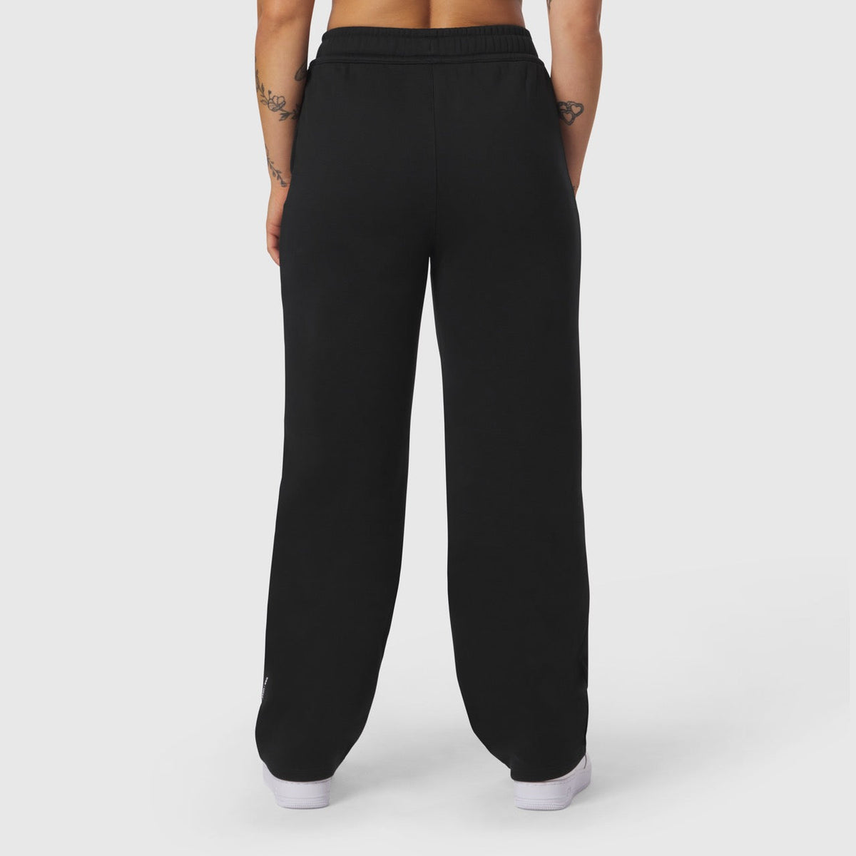 W034. Sorona® Terry Straight Leg Sweats - Black