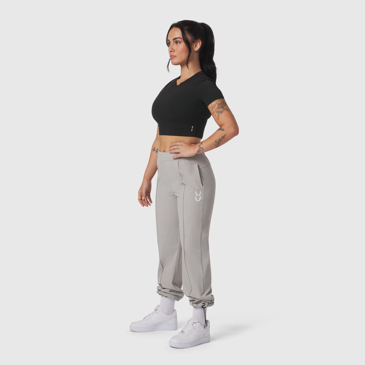 W036. Ripstop Relaxed Track Pant - Slate Grey