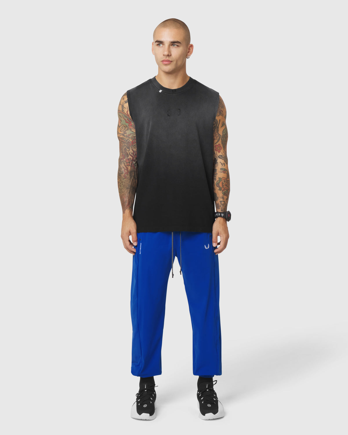 0807. Tech Essential™ Relaxed Cutoff - Black Sun Fade