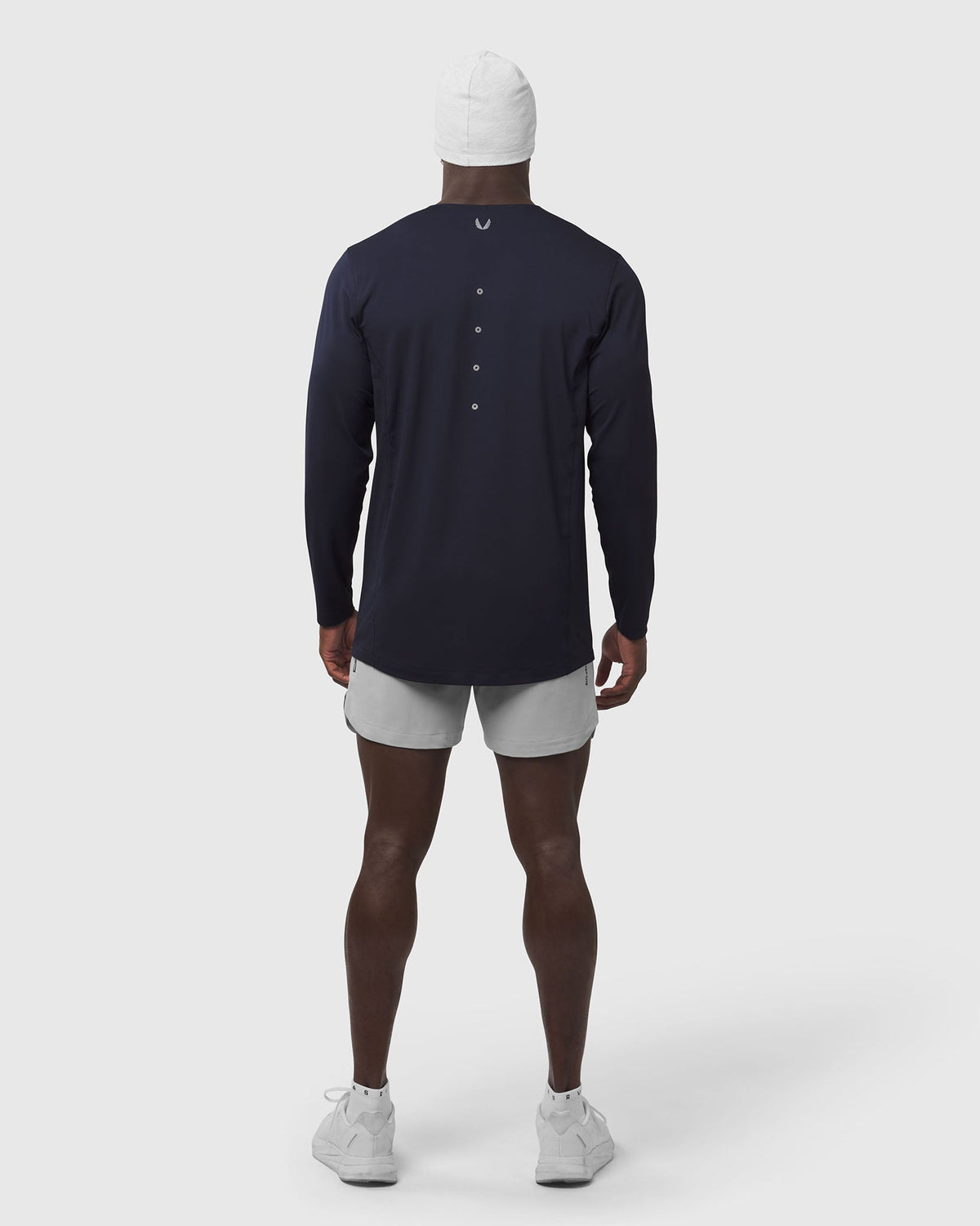 0907. AeroSilver® Training Long Sleeve - Navy "Space Bracket"