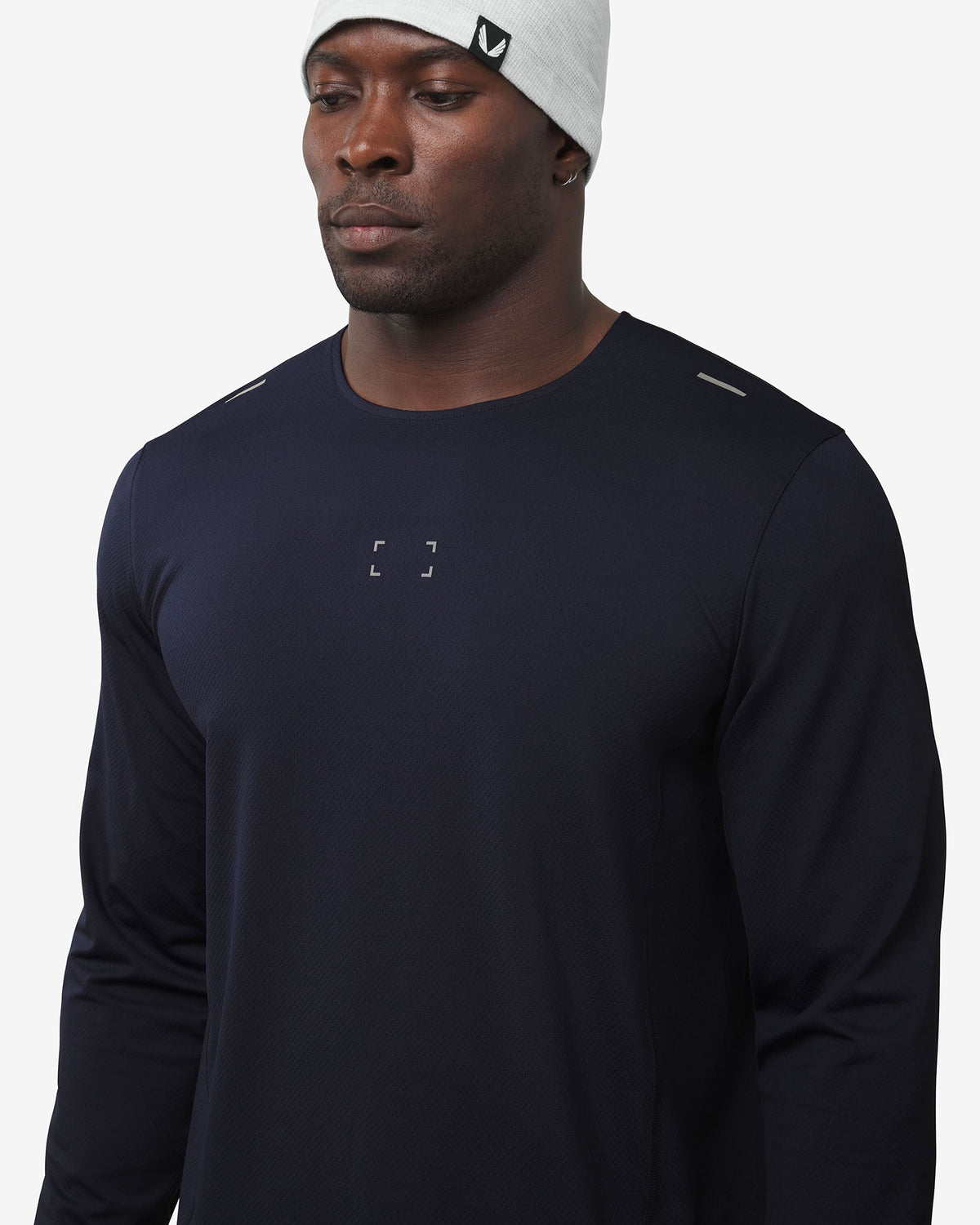 0907. AeroSilver® Training Long Sleeve - Navy "Space Bracket"