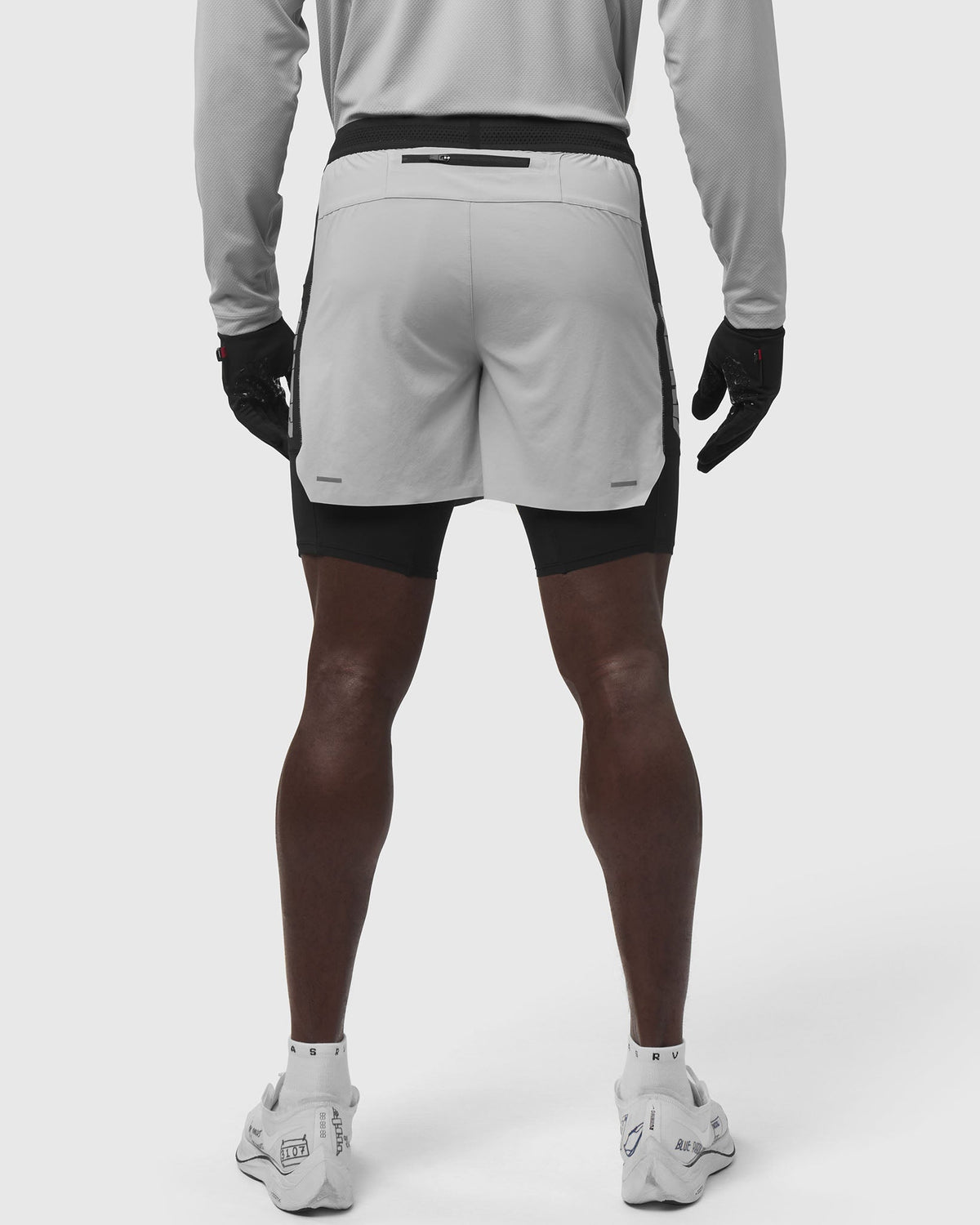 0953. Aerotex™ Hybrid Liner Short - Slate Grey/Black "Blade"