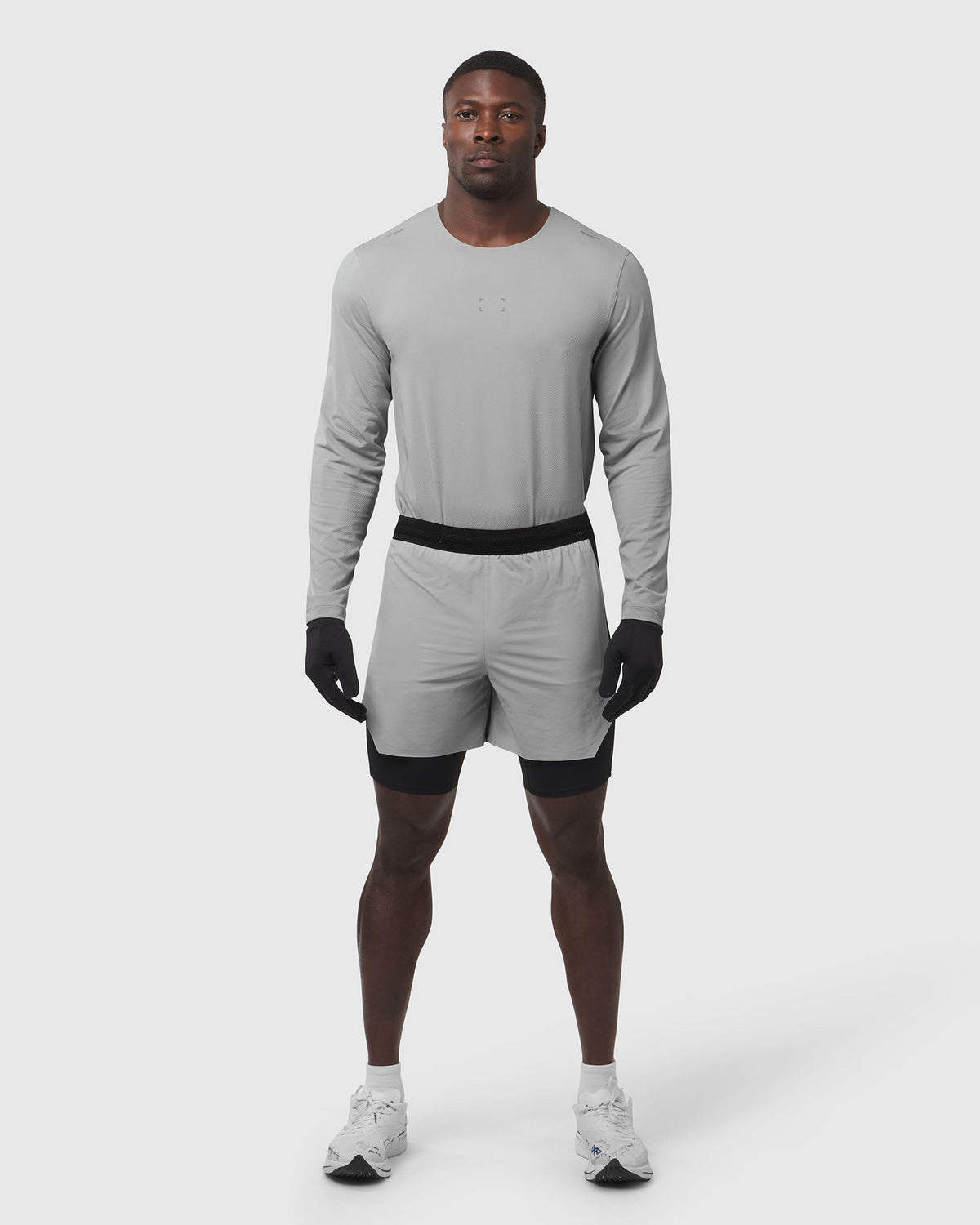 0953. Aerotex™ Hybrid Liner Short - Slate Grey/Black "Blade"