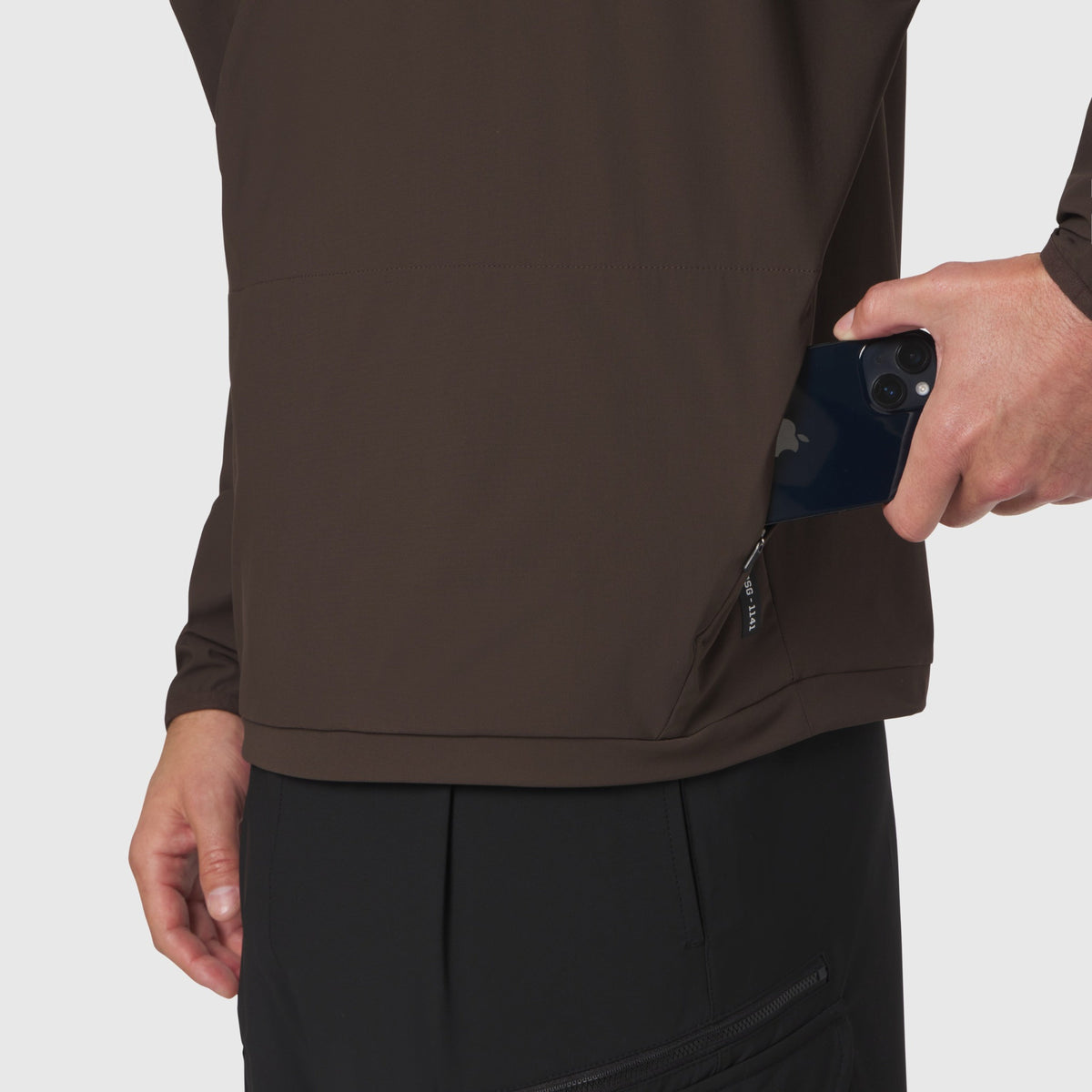 1141. Tetra-Lite® Blade Collar Zip Jacket - Dark Earth