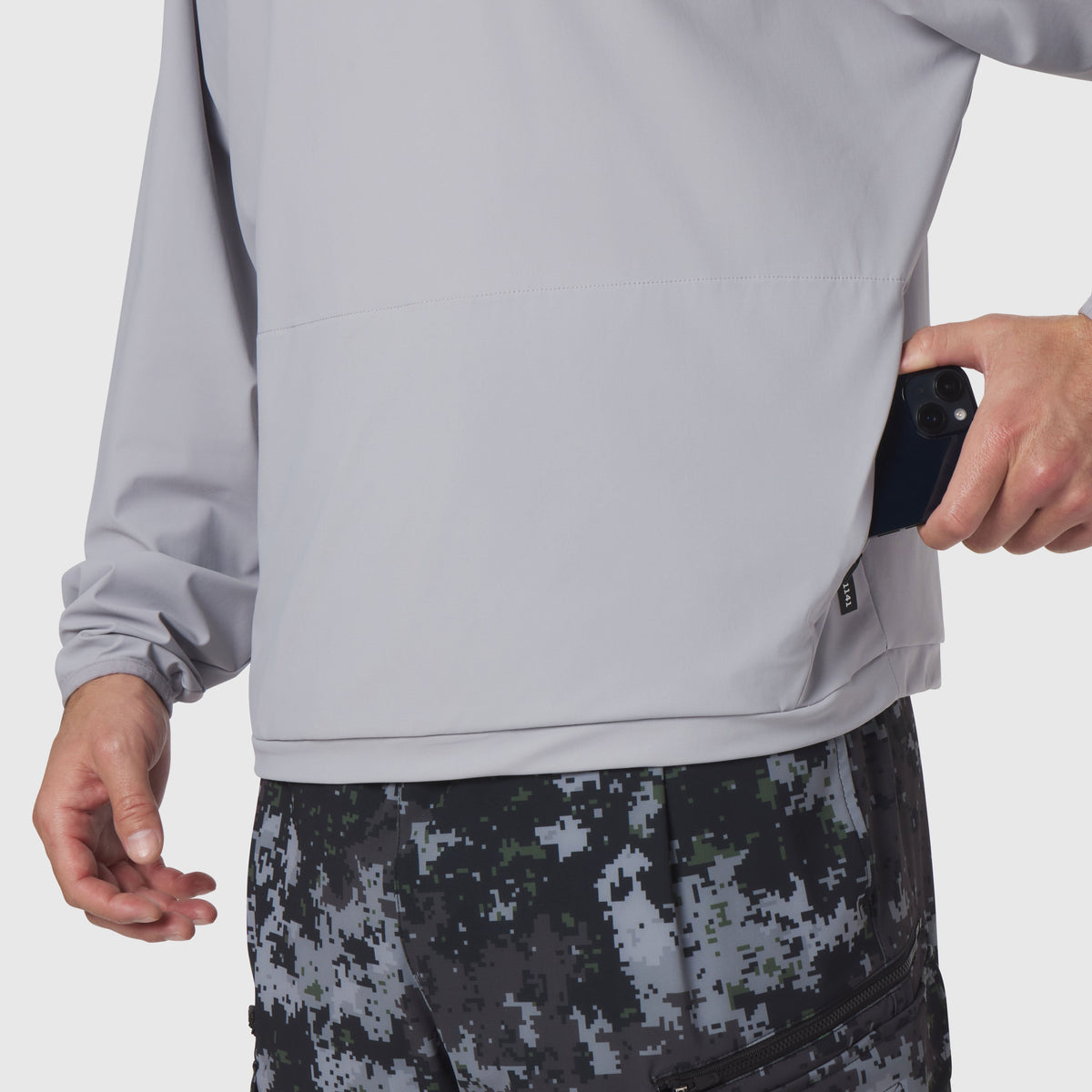 1141. Tetra-Lite® Blade Collar Zip Jacket - Slate Grey