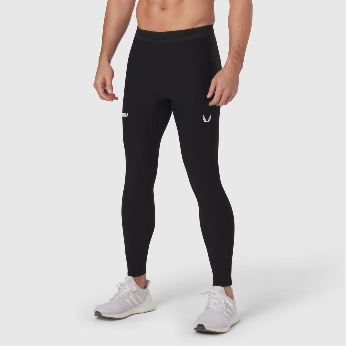 1146. Lycra® Ribbed Running Tight - Black