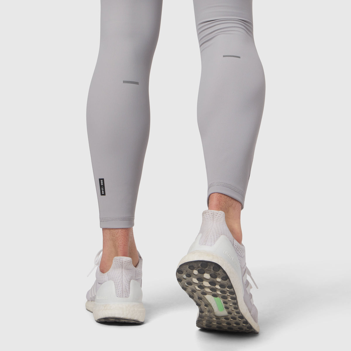 1146. Lycra® Ribbed Running Tight - Slate Grey