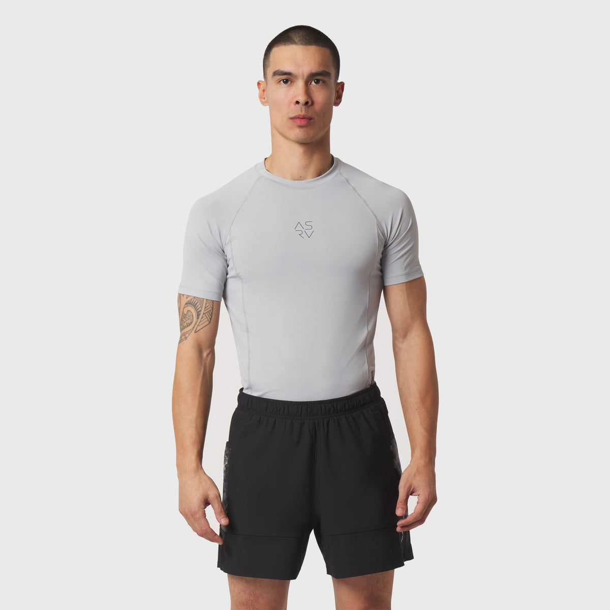 1164. LYCRA® ADAPTIV Baselayer Shortsleeve - Slate Grey