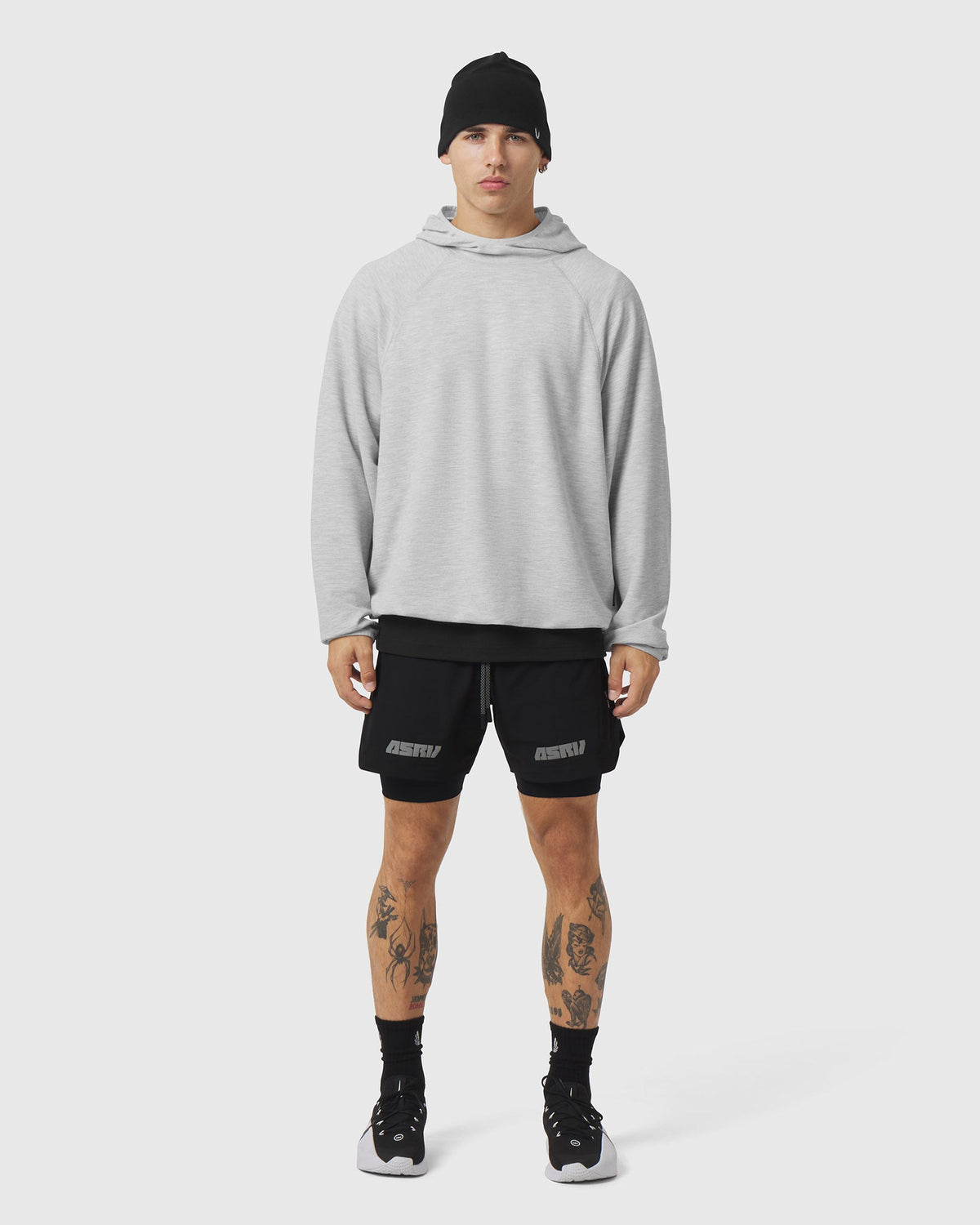 1206. Tech-Waffle™ Scuba Hoodie - Heather Grey