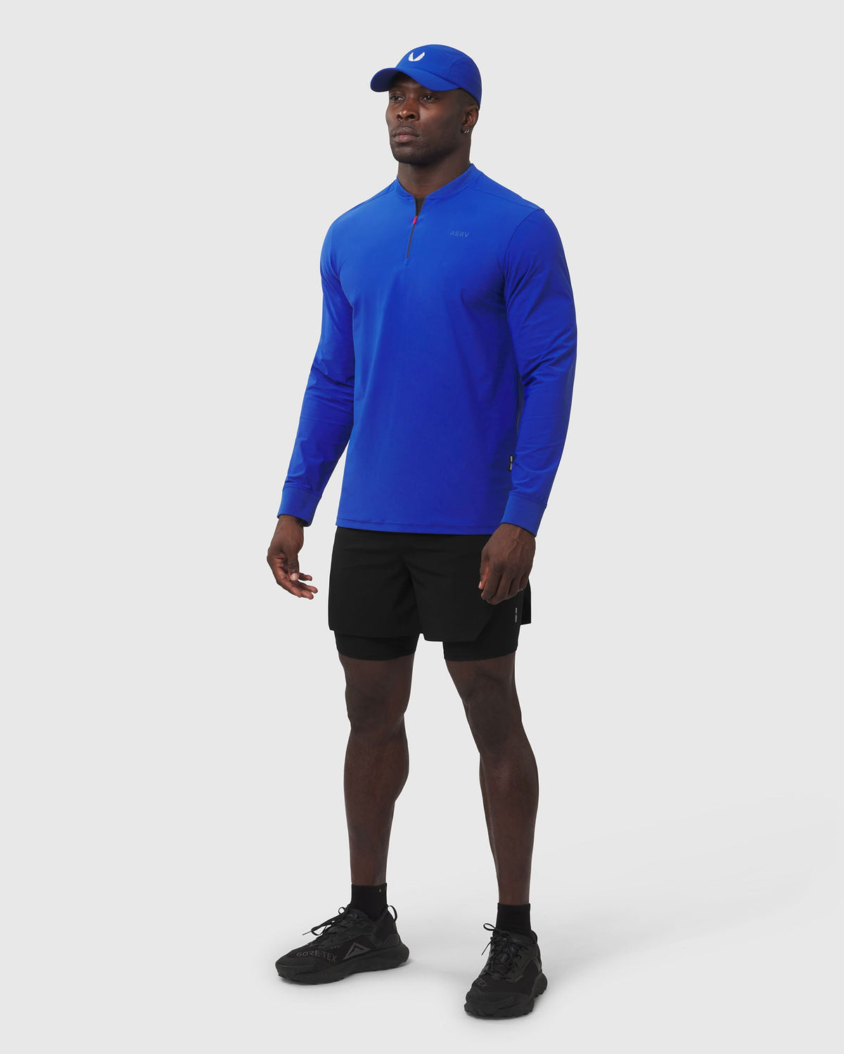 1240. Tetra-Lite® Quarter Zip Long Sleeve - Electric Blue