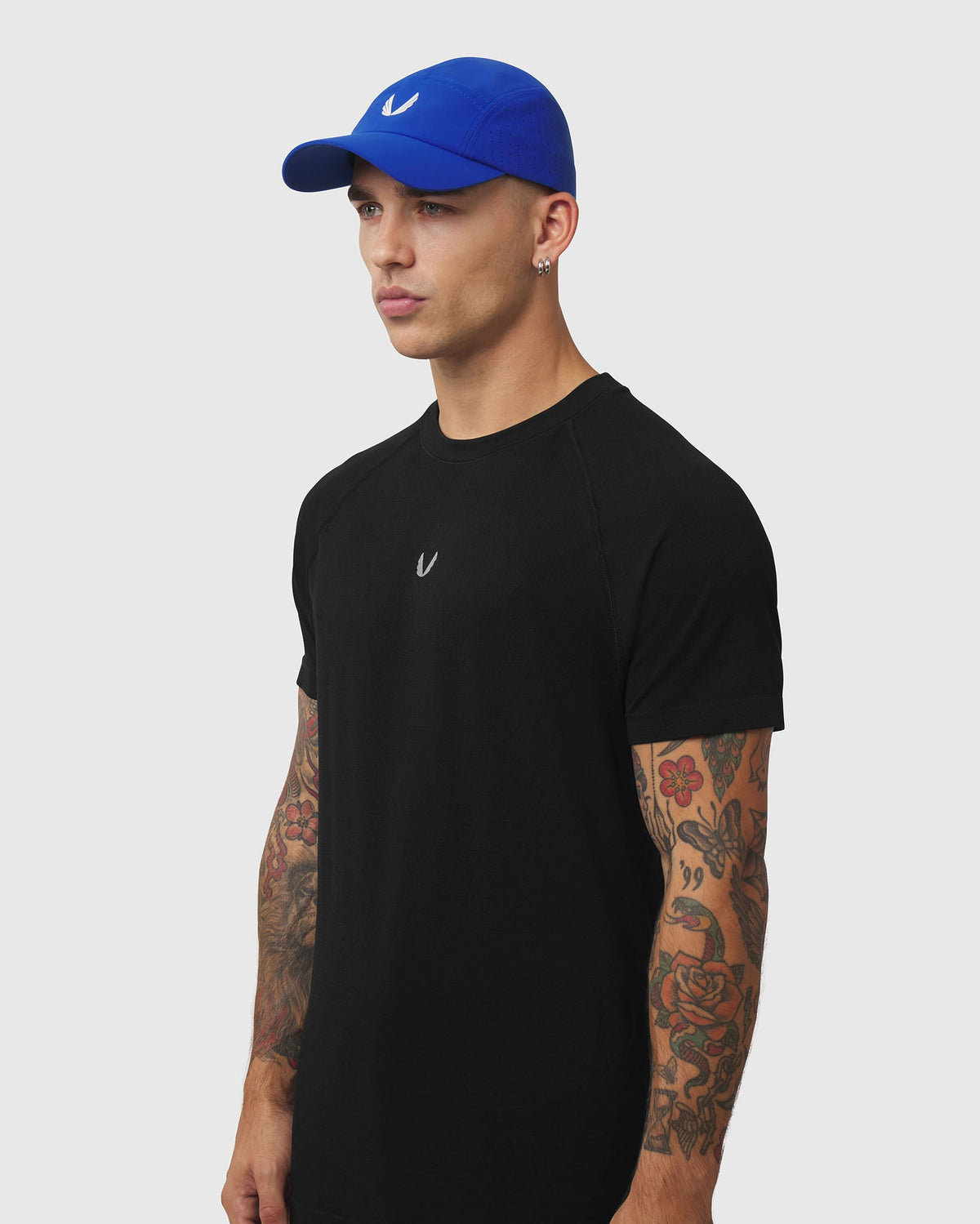 0813. Tetra-Lite® Vented Hat - Electric Blue/White "Wings"