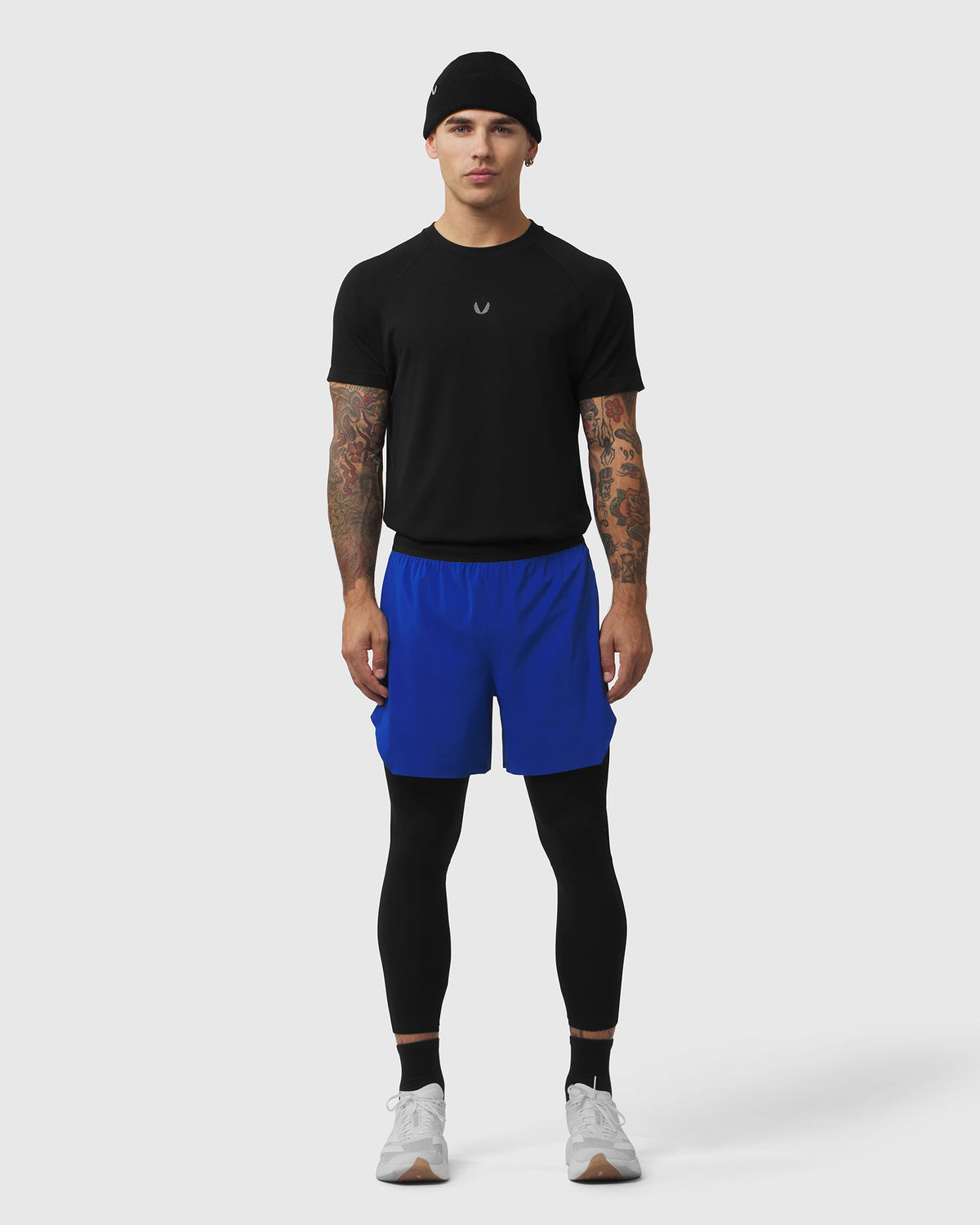 1239. Aerotex™ Hybrid Legging - Electric Blue/Black "Blade"