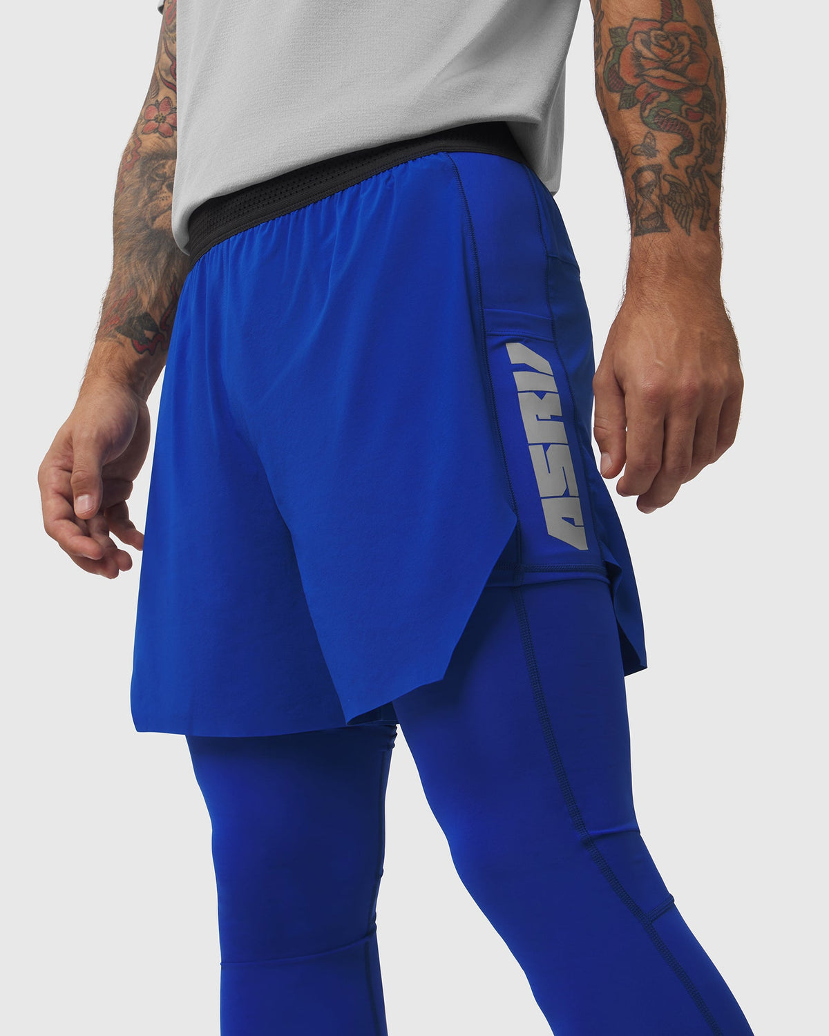1239. Aerotex™ Hybrid Legging - Electric Blue/Electric Blue "Blade"