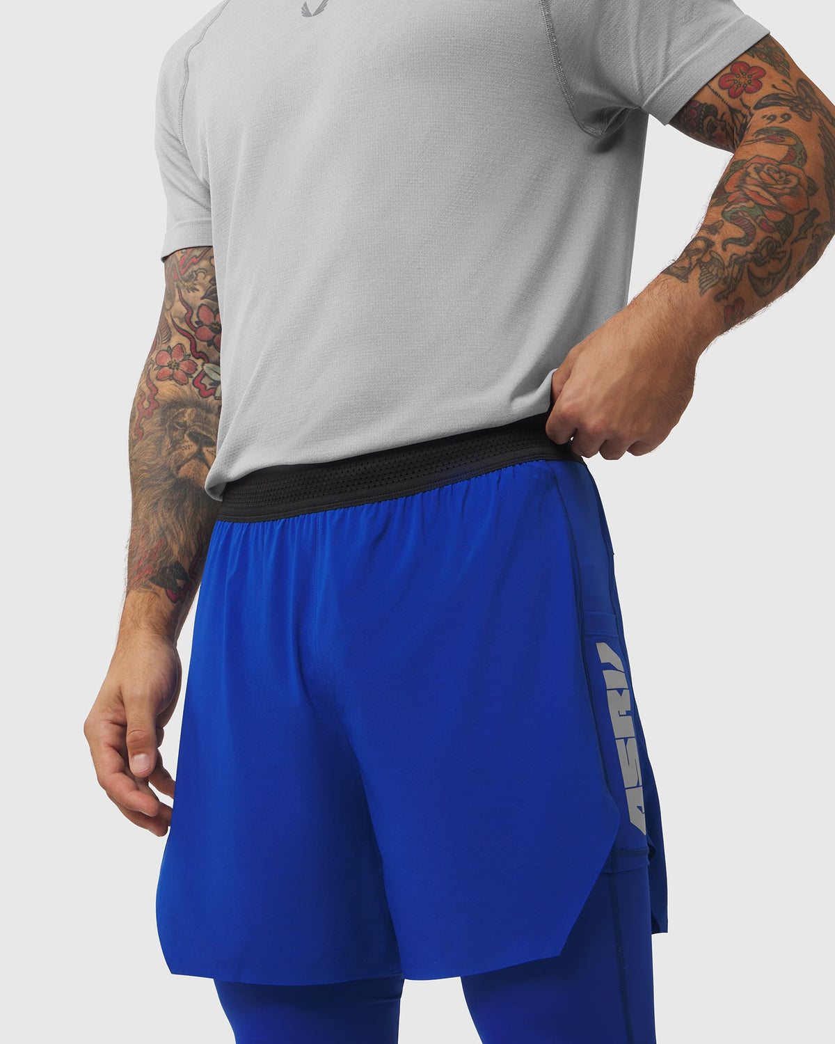 1239. Aerotex™ Hybrid Legging - Electric Blue/Electric Blue "Blade"