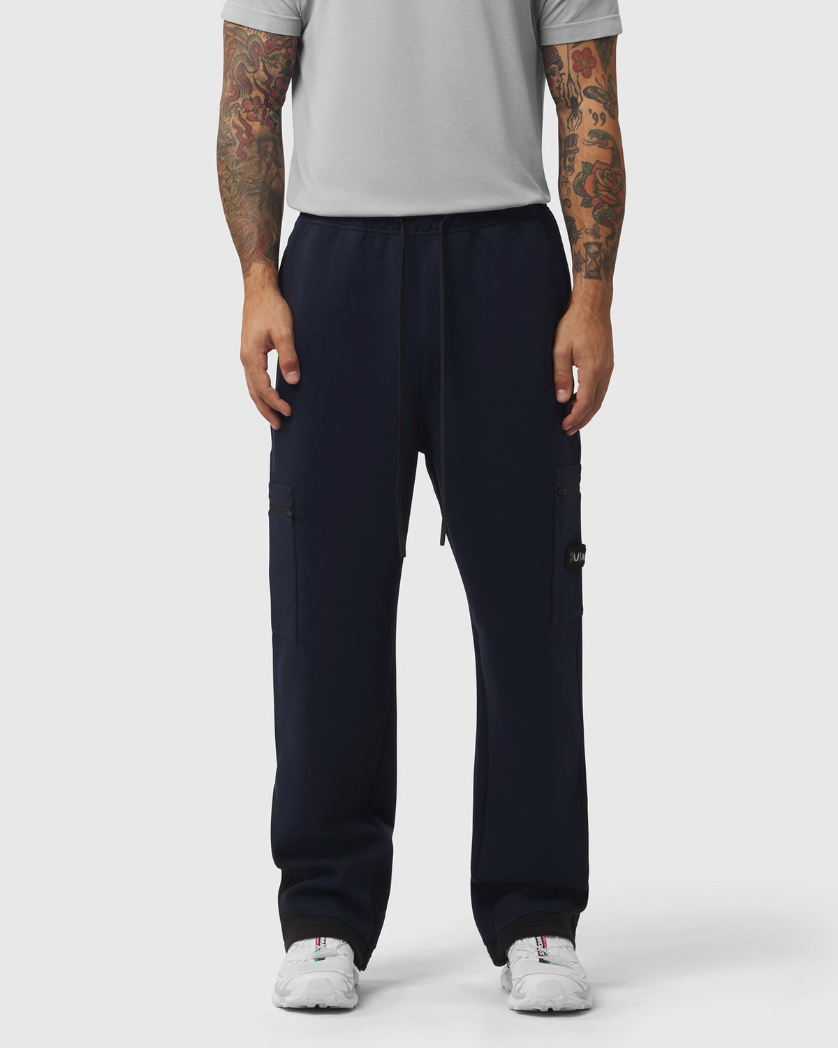 1253. DRI-CORE™ Straight Leg Cargo Sweats - Navy