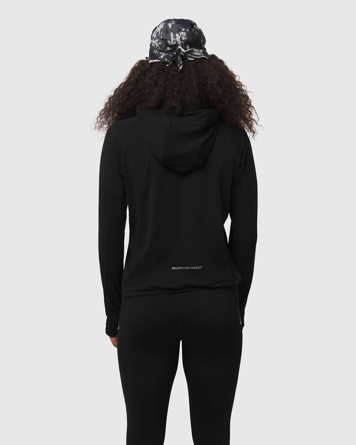 W122. Thermal Training Hoodie - Black