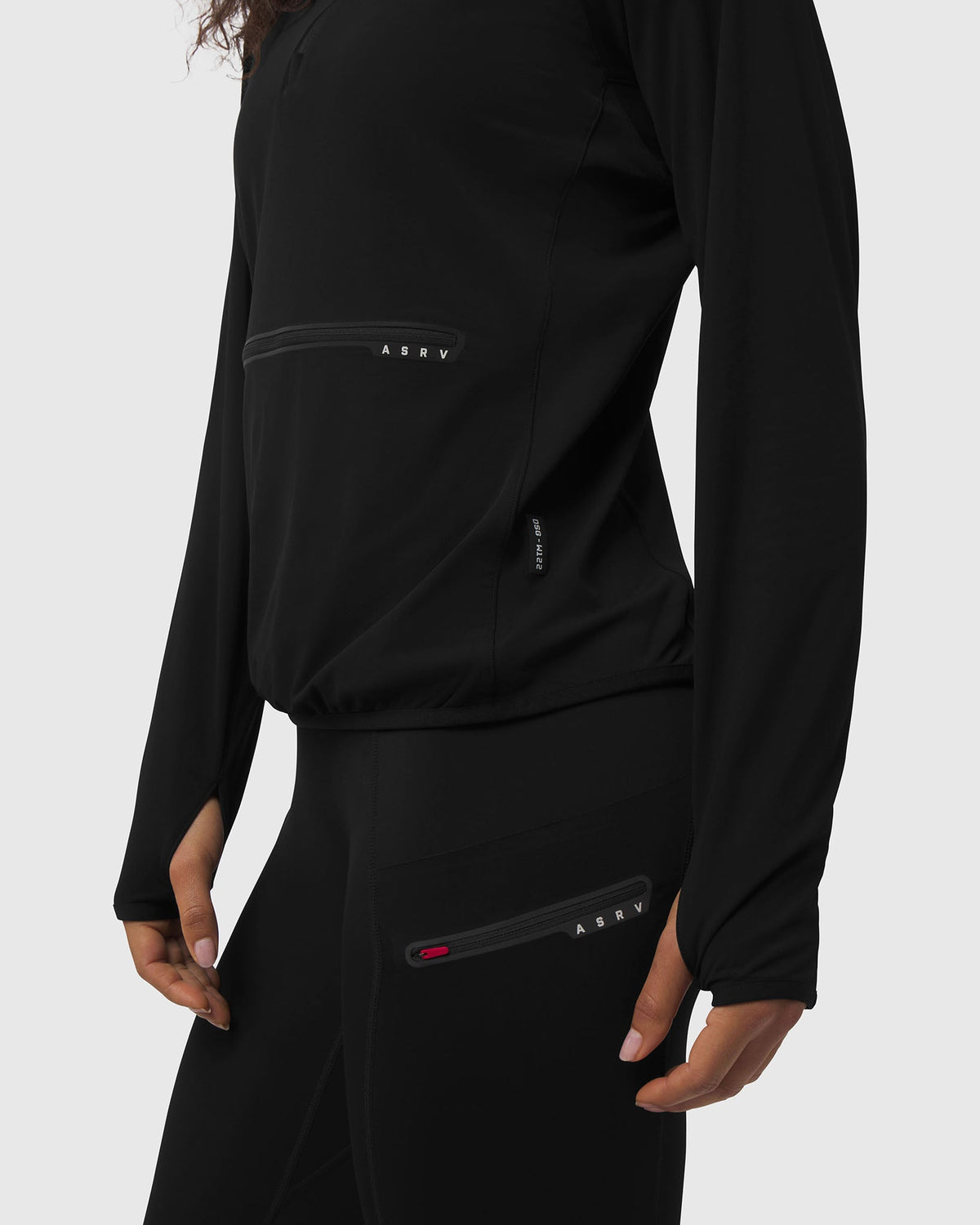 W122. Thermal Training Hoodie - Black