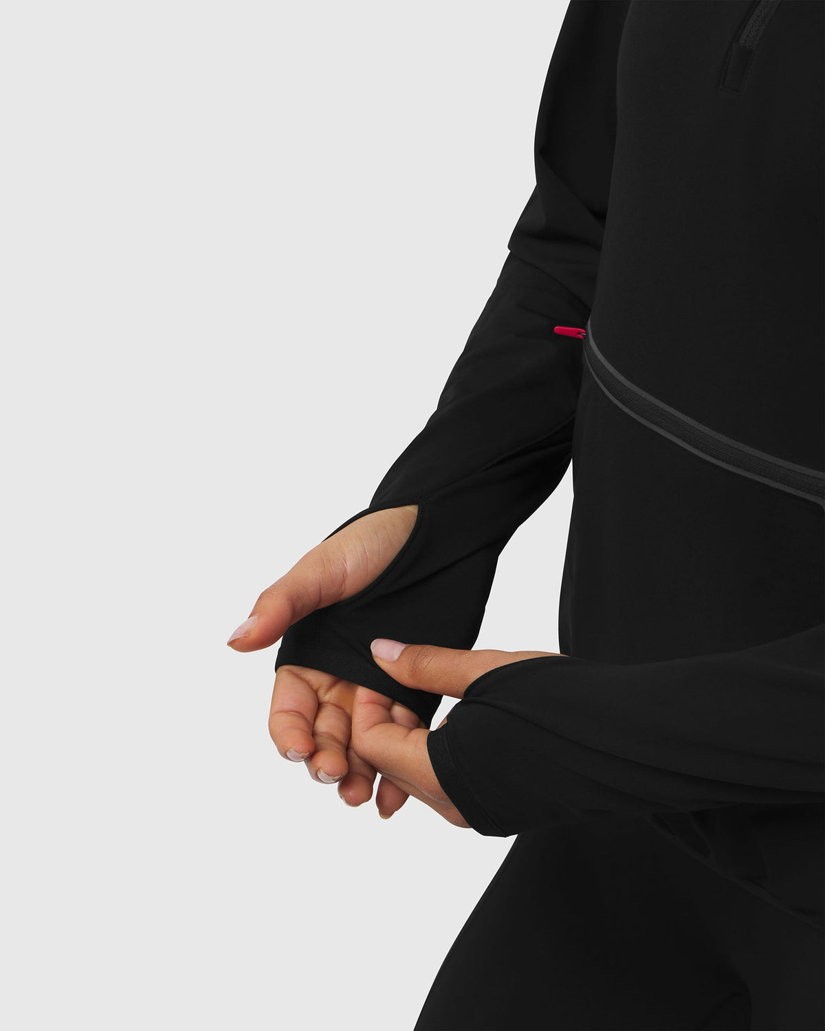 W122. Thermal Training Hoodie - Black