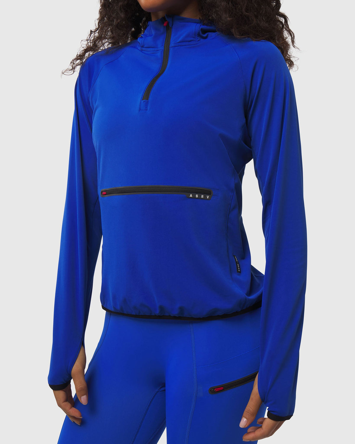 W122. Thermal Training Hoodie - Electric Blue