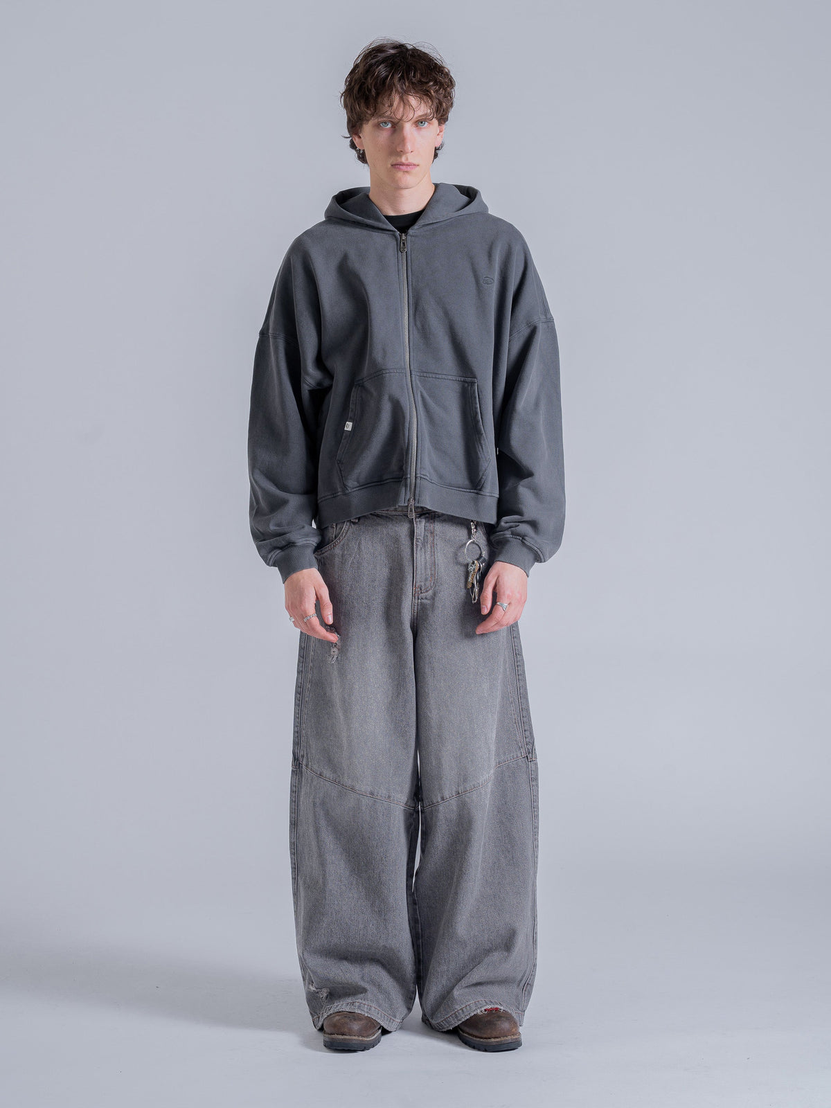 STUDIO DOUBLE ZIP - VINTAGE SLATE