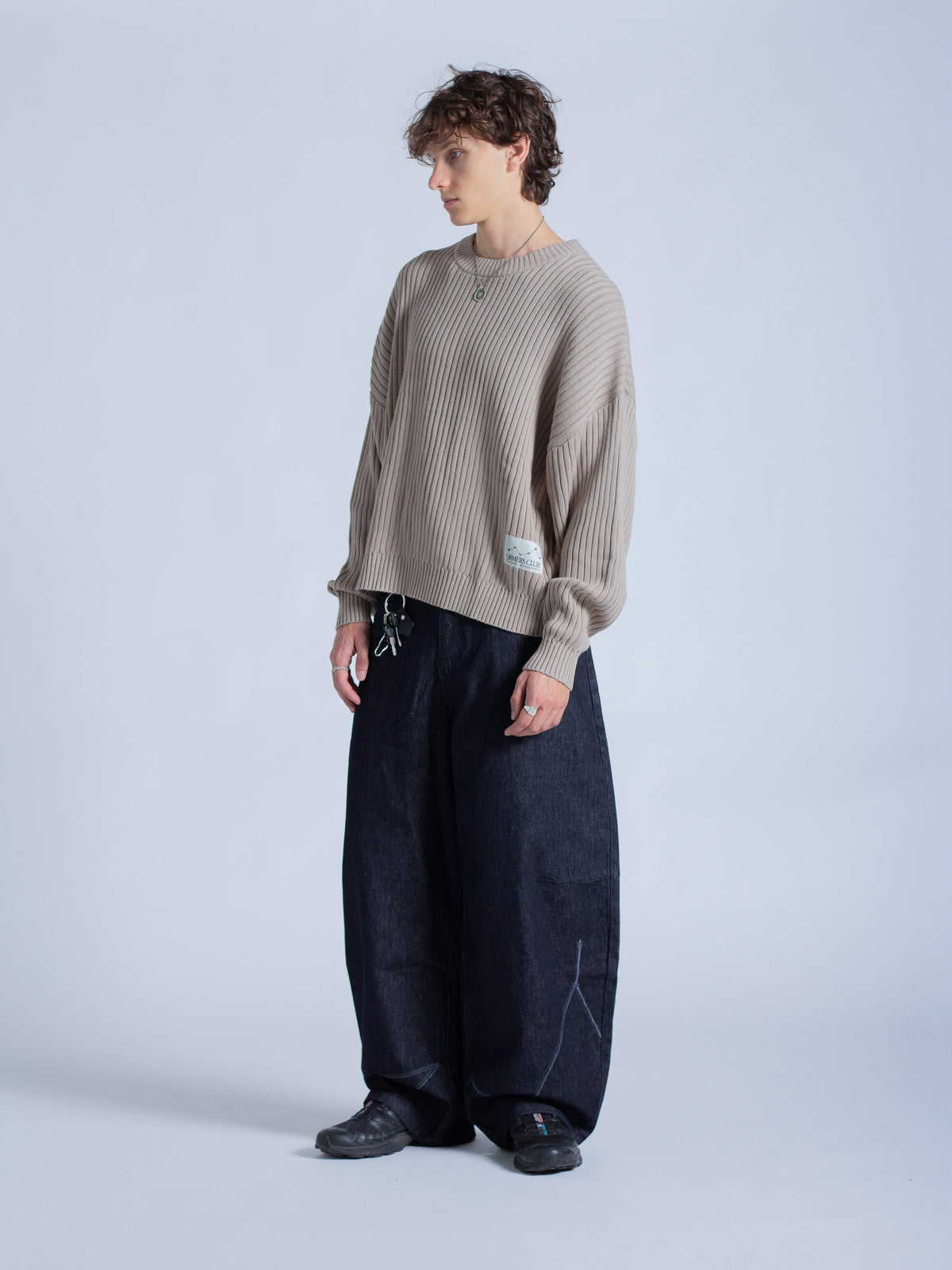 DRMERS RIBBED KNIT - BROWN