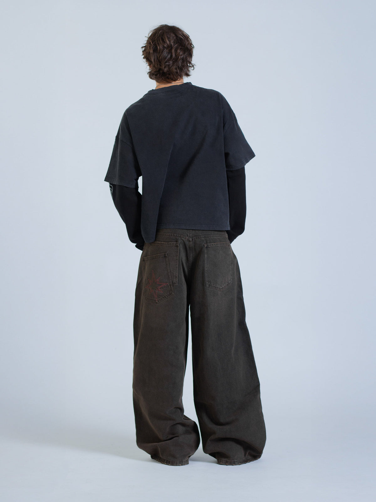 POLARIS LAYERED TEE - VINTAGE BLACK