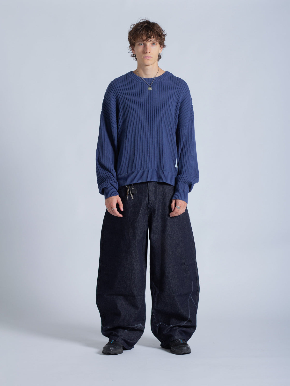 DRMERS RIBBED KNIT - NAVY