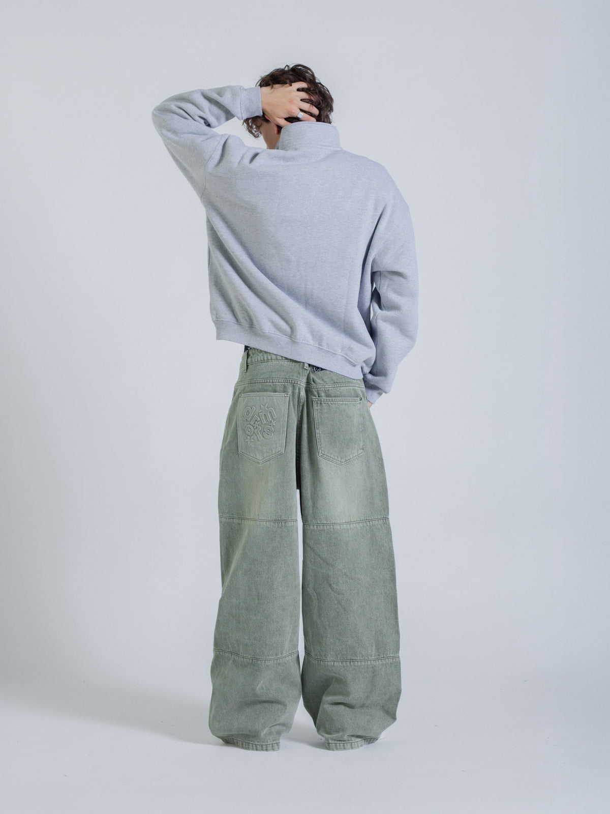 SIGNATURE BASIC QUARTER ZIP - GREY