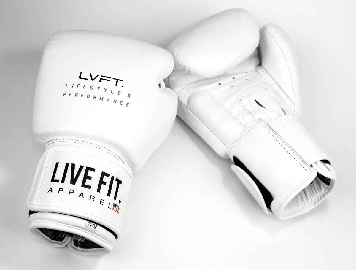 Boxing Gloves - All White Premiums