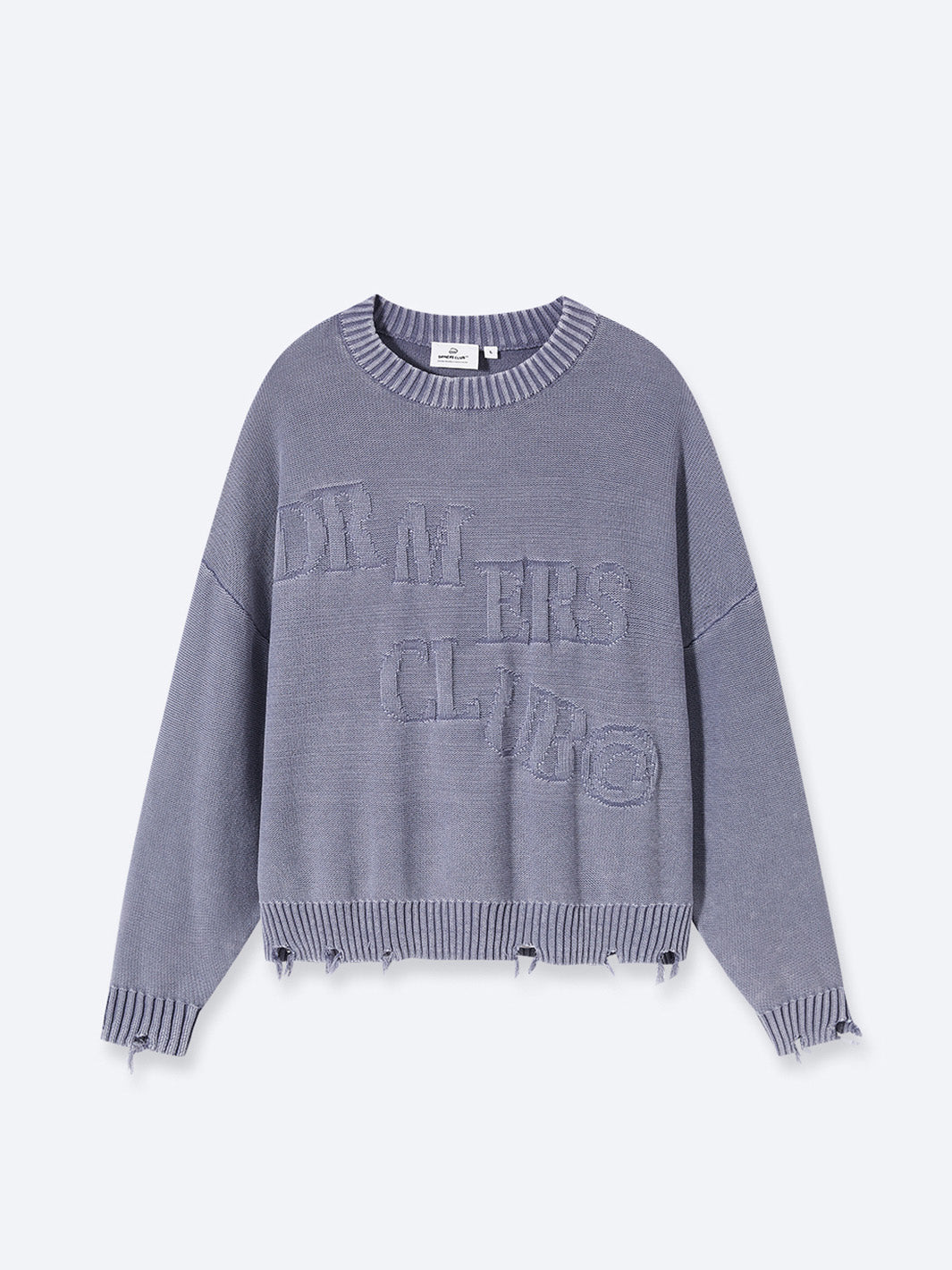 FALLING LETTERS KNIT - WASHED PURPLE