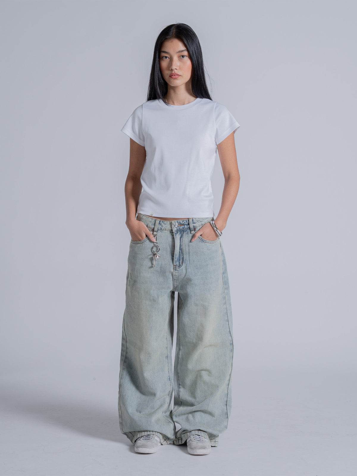 EVERYDAY LOOSE FIT JEANS - WASHED BLUE