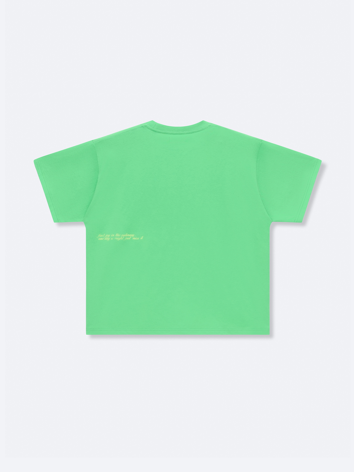 SIMPLE PLEASURES TEE - LIME GREEN