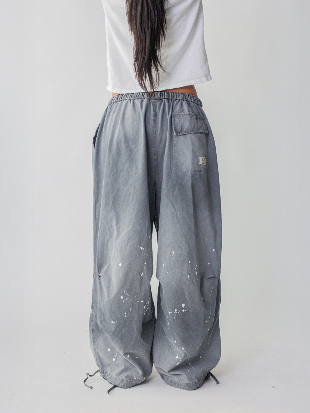 PAINTER'S PARACHUTE PANTS - GREY