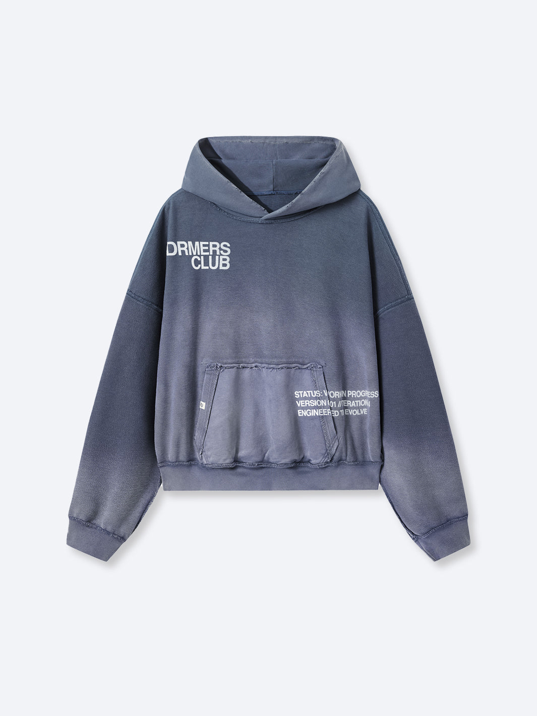 IN PROGRESS REVERSIBLE HOODIE - BLUE LAVENDER