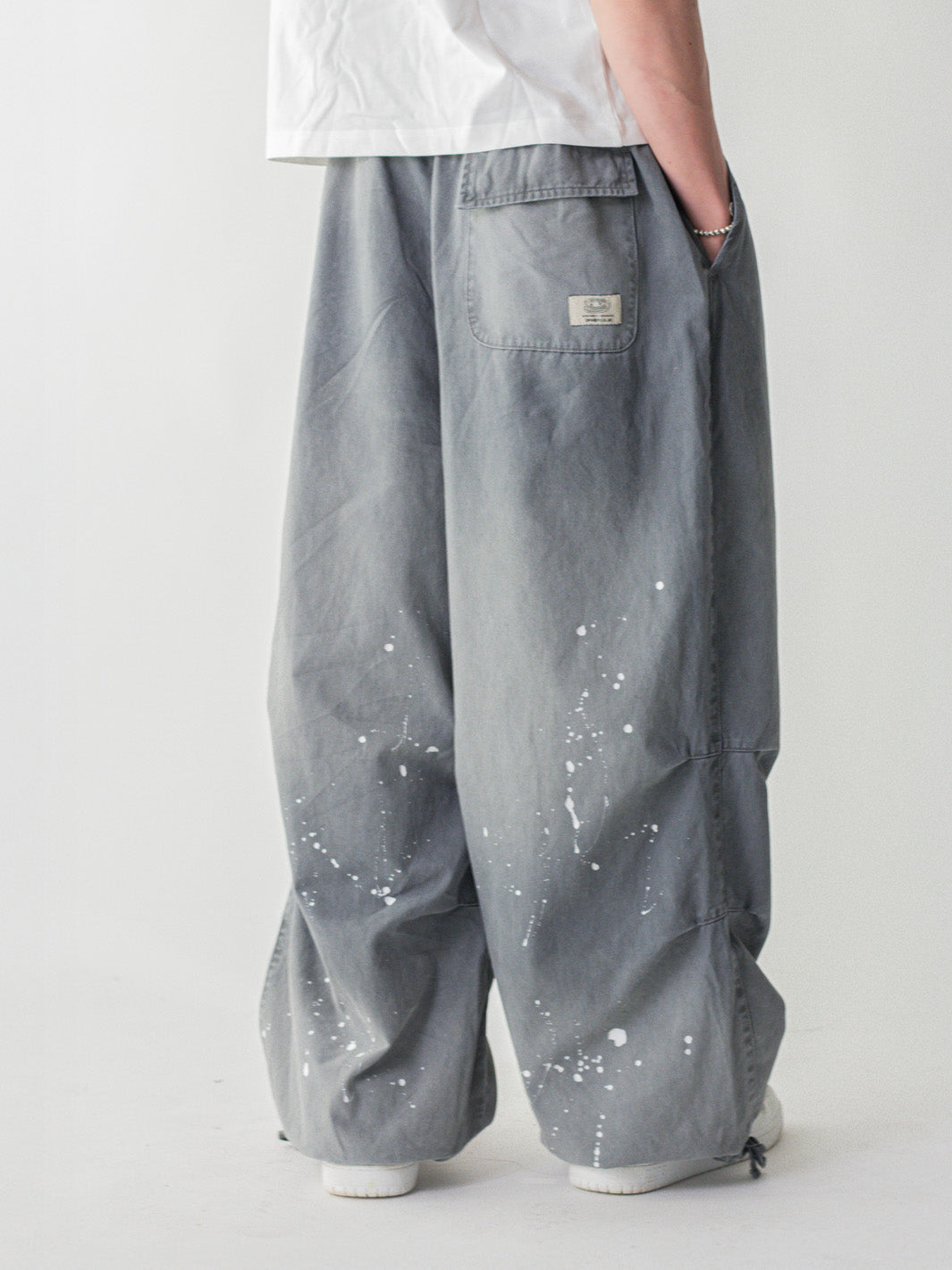 PAINTER'S PARACHUTE PANTS - GREY