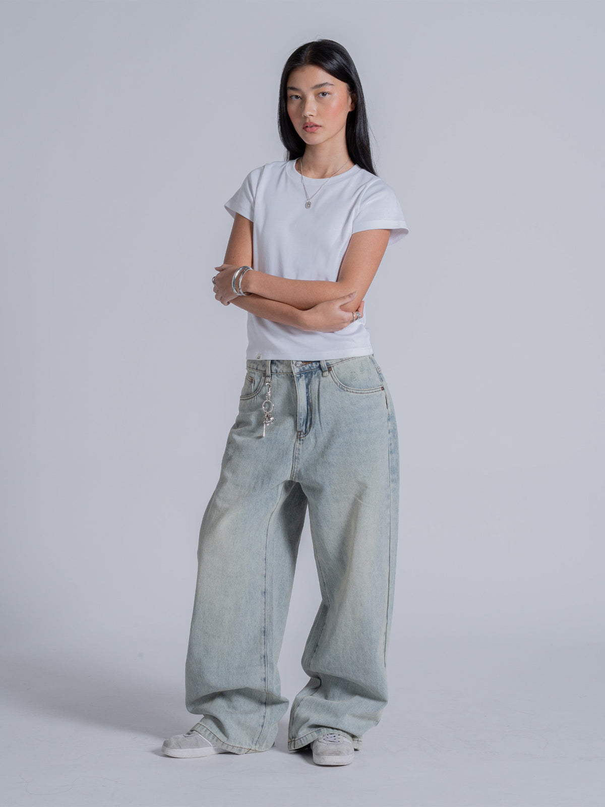 EVERYDAY LOOSE FIT JEANS - WASHED BLUE