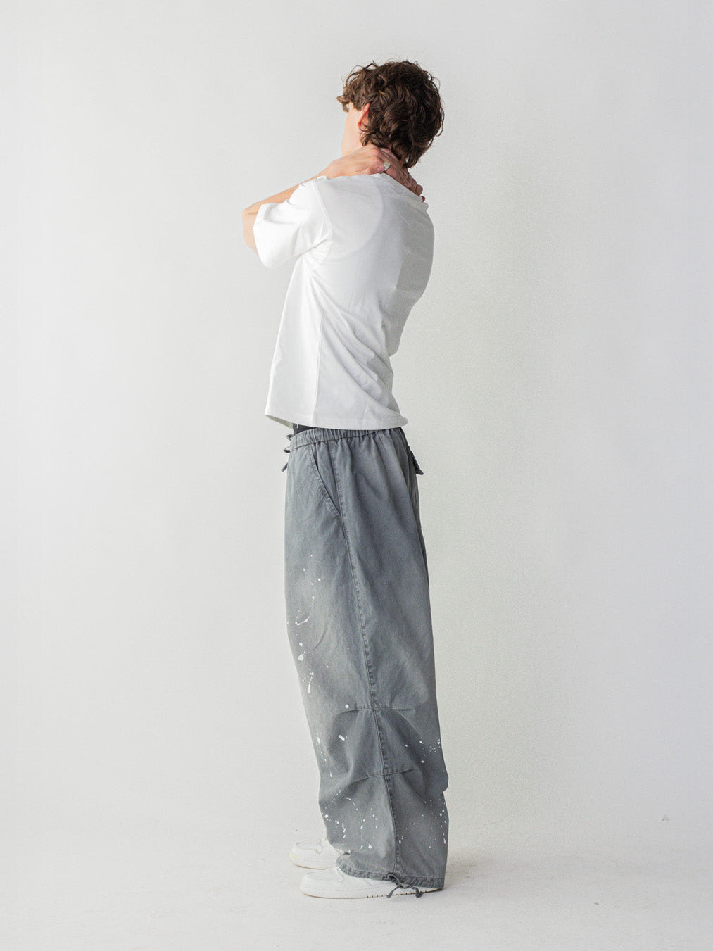 PAINTER'S PARACHUTE PANTS - GREY
