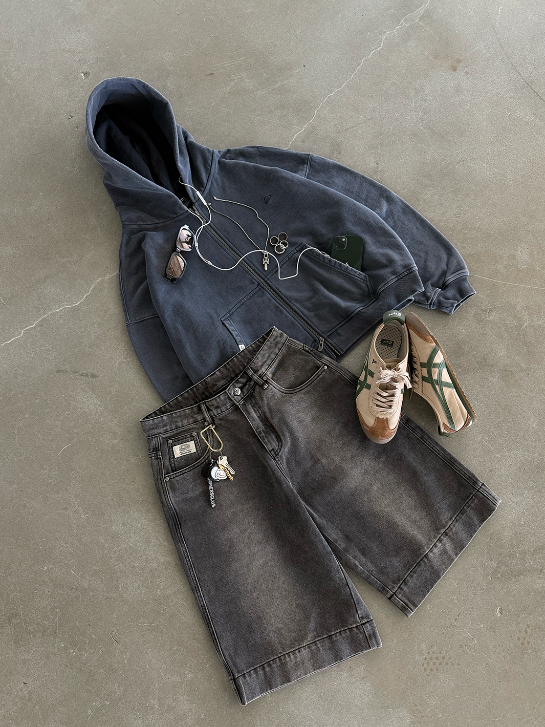 STUDIO DOUBLE ZIP - VINTAGE SLATE