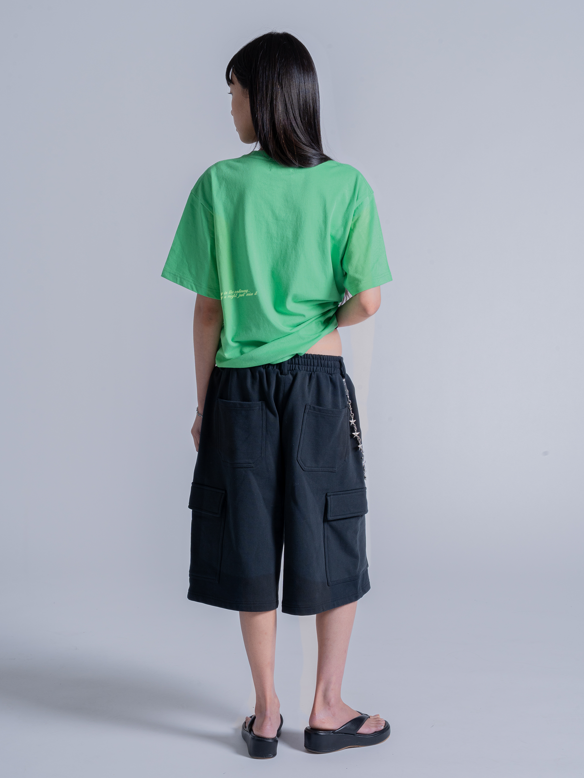 SIMPLE PLEASURES TEE - LIME GREEN