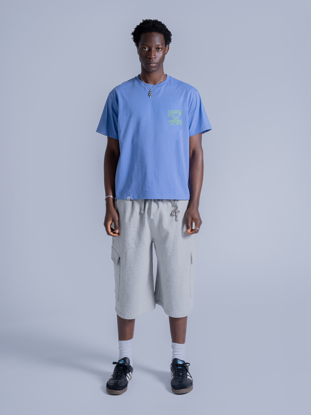 CREATIVE DEPT DOODLE TEE - PERIWINKLE