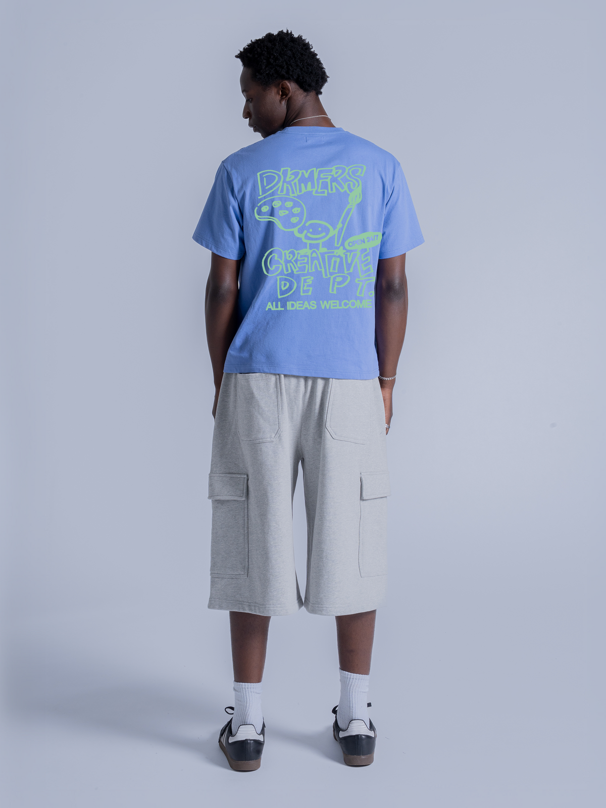 CREATIVE DEPT DOODLE TEE - PERIWINKLE