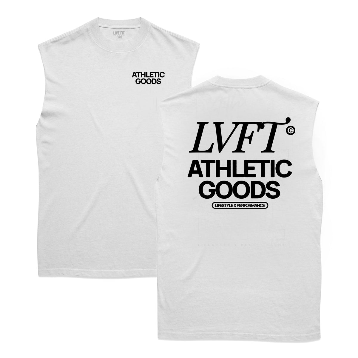 Athletic Goods Clubhouse Muscle Tank - White