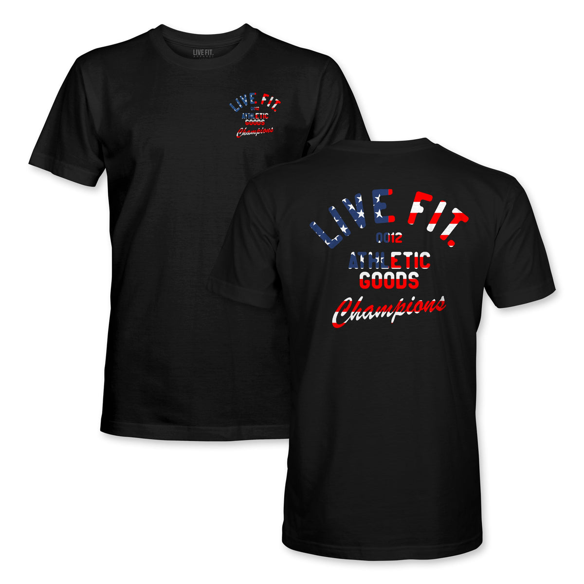 Athletic Goods Tee Black - USA